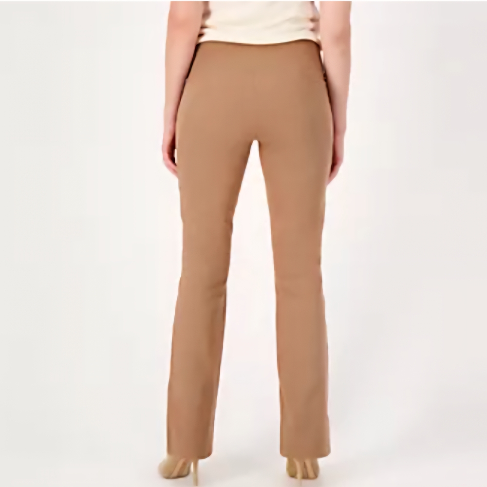 Women with Control Tan Flare Pants